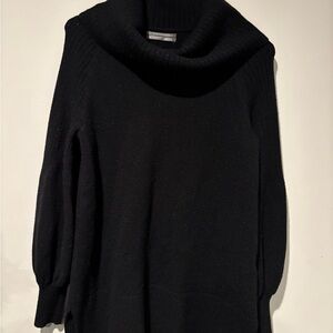 Anthropologie Classic Black Cowl Neck Sweater